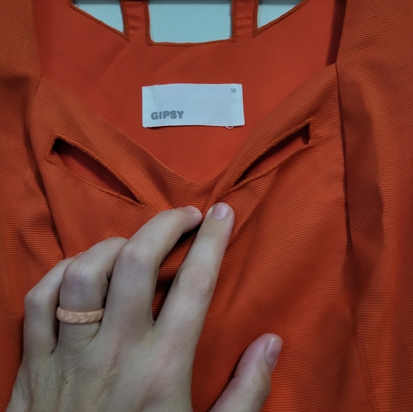 Vintage inspired orange dress - Picture 2 of 2